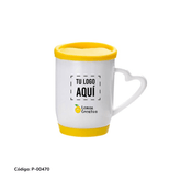 Tazas con tapa silicón - Lemon Creativo
